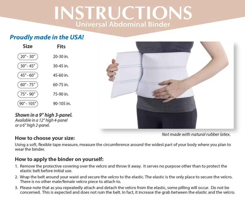 Wholesale Medical Postsurgical Plus Size Bariatric 10" Abdominal