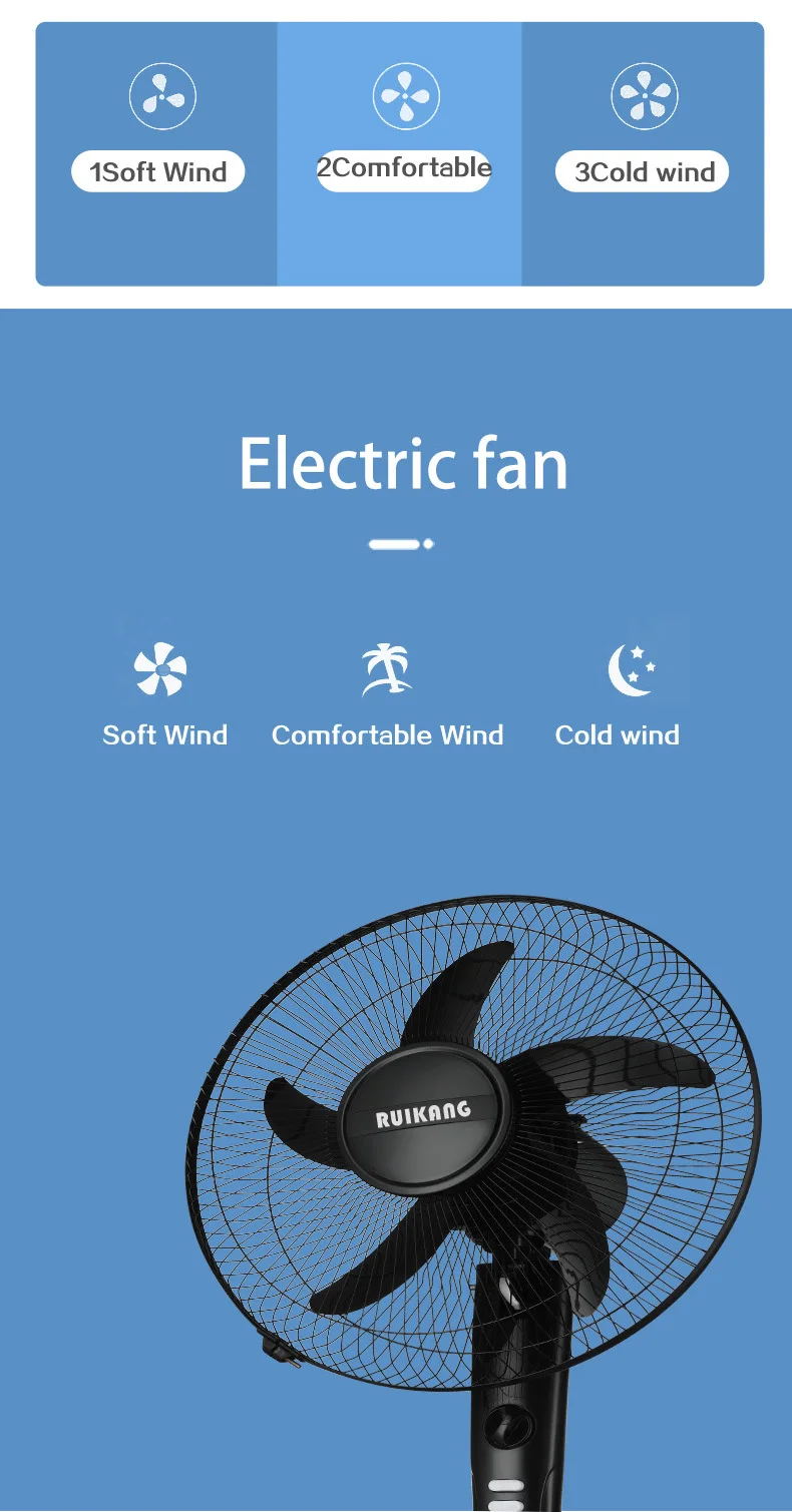 Vertical Stand Cooling Fan, 16inch, 220, 40 - detail 6
