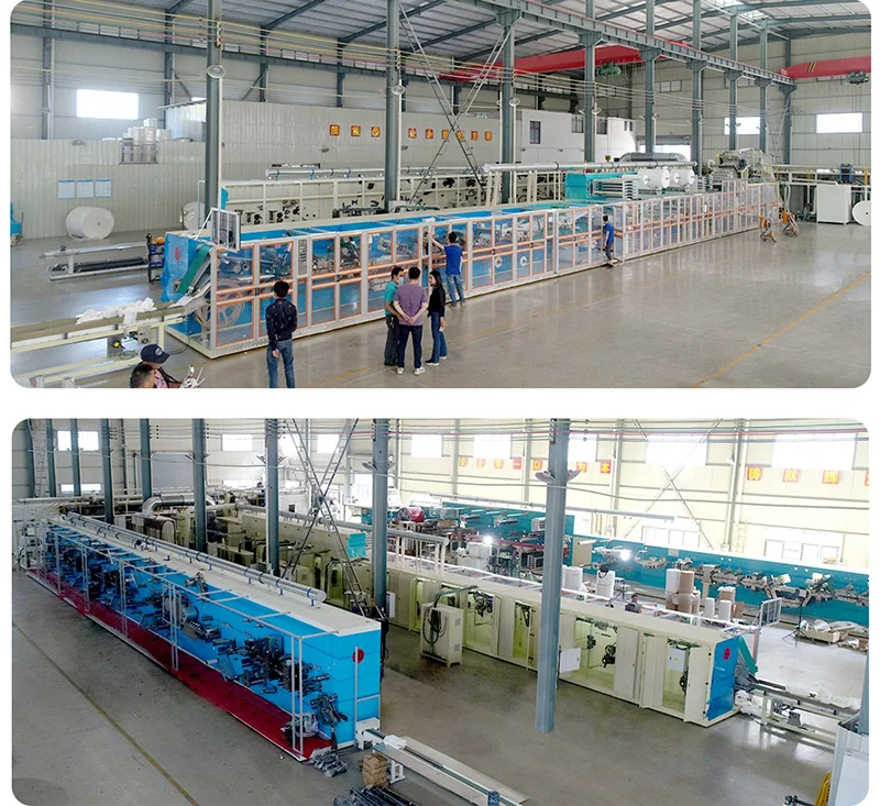 Customized Baby Diaper Making Production Line Full Servo I Shape Diaper Baby Nappy Manufacturing Machinery