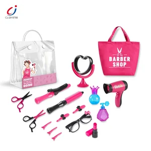 Chengji Children Play Hairdressing Make up Toy Hair Cutting Girls Toys Beauty Set Makeup Kid Beauty Salon Play Set Toys