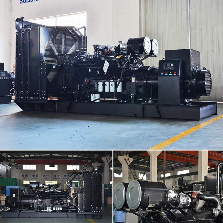 Shortly Delivery Large Power Generators 1200 kw 600 v Synchronizing Panel 1500kva diesel Generator