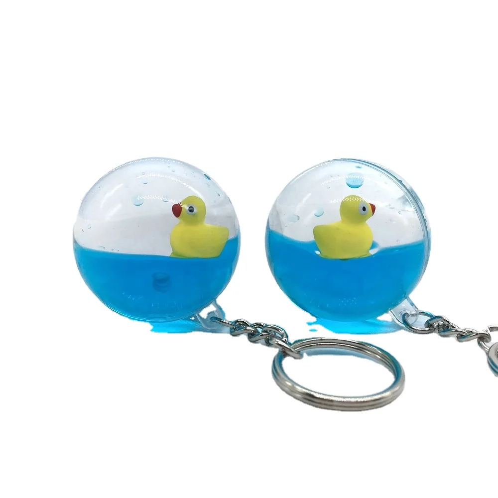 Custom Crystal Liquid Keychains Promotional Gifts