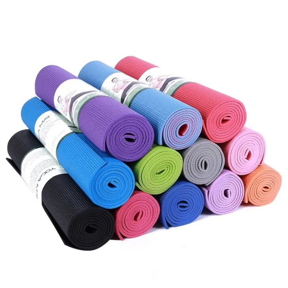 PVC Custom logo Fitness Anti slip Mat De Yoga Eco Friendly One Organic Yoga product detail 2
