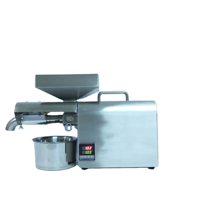 Commercial Oil Press Machine Cold/Hot Nut Oil Extractor Automatic  Food-Grade Stainless Steel Home Oil Expeller for Coconut Castor Olive  Peanuts