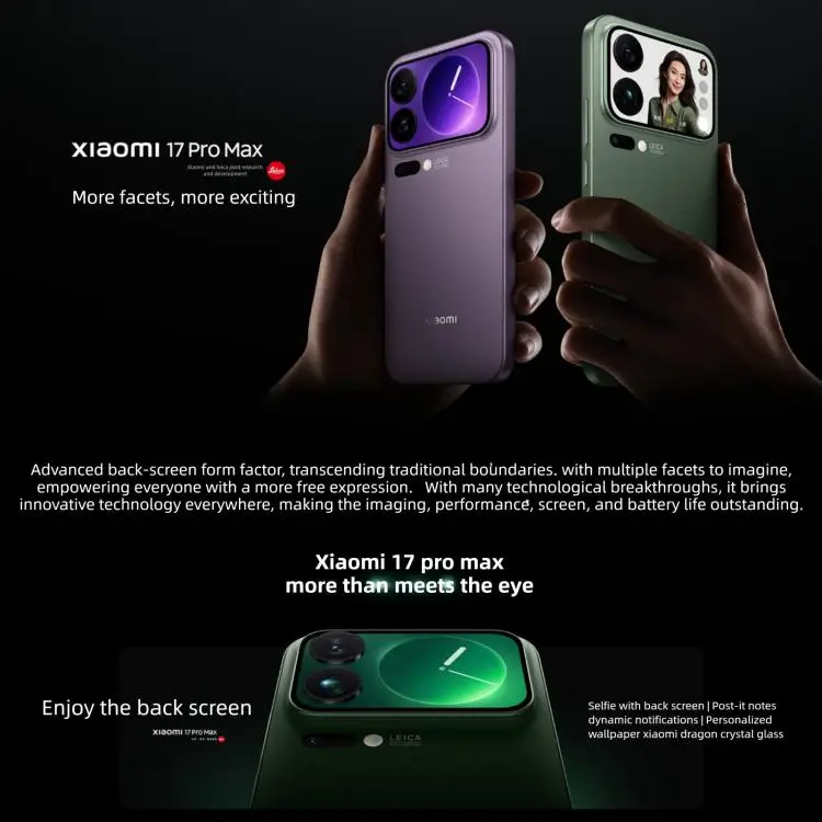 XIAOMI 17 Pro Max: 12GB RAM, 512GB Storage, 6.9