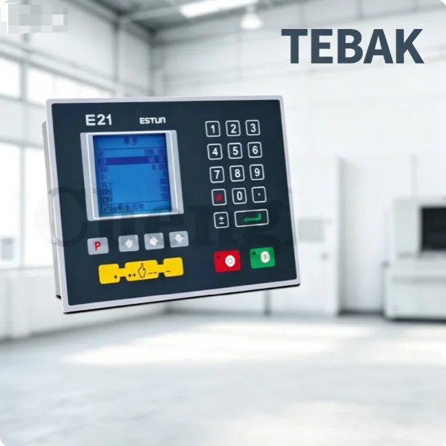 TEBAK E21 E21S Press Brake Bending Machine Controller, NC Control System Support Single Programming for Press Brake Accessories