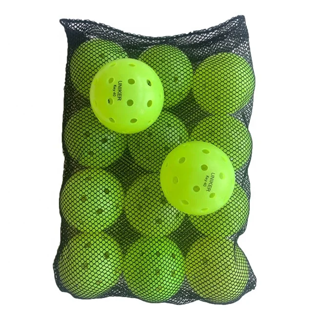Usapa 40 Hole Neon Green Pickleball Balls Rotation Seamless Pickleball