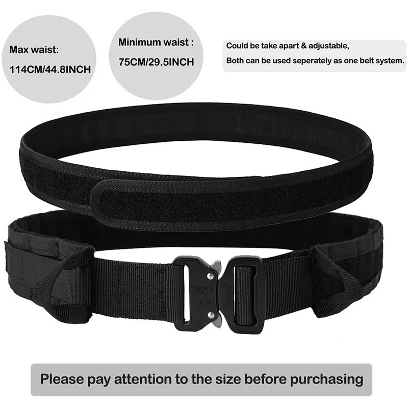 High Quality Multi Function Mountaineering Tactical Belt with Accessories High Density Material Duty Belts With Tool Pouches