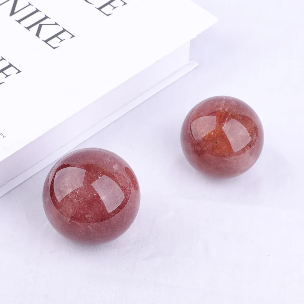 批发大型草莓水晶抛光草莓水晶球体用于家庭装饰 Buy 草莓批发 水晶球体 大号草莓石英product On Alibaba Com
