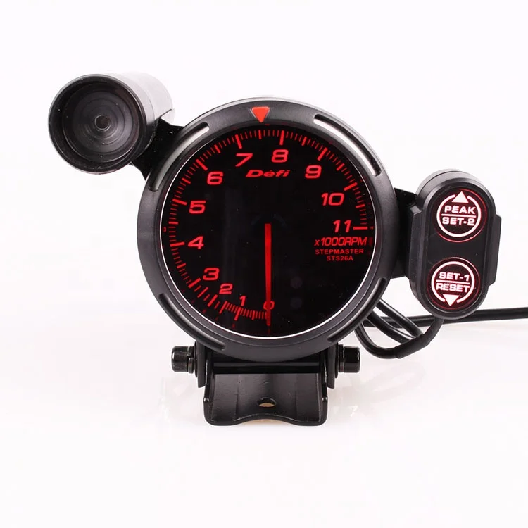 Universal Car Digital 7 Colors Display Classic 80mm Tachometer Gauge