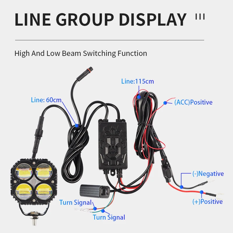 120w Motorcycle Led Headlight Turn Signal Light – Universal Odm