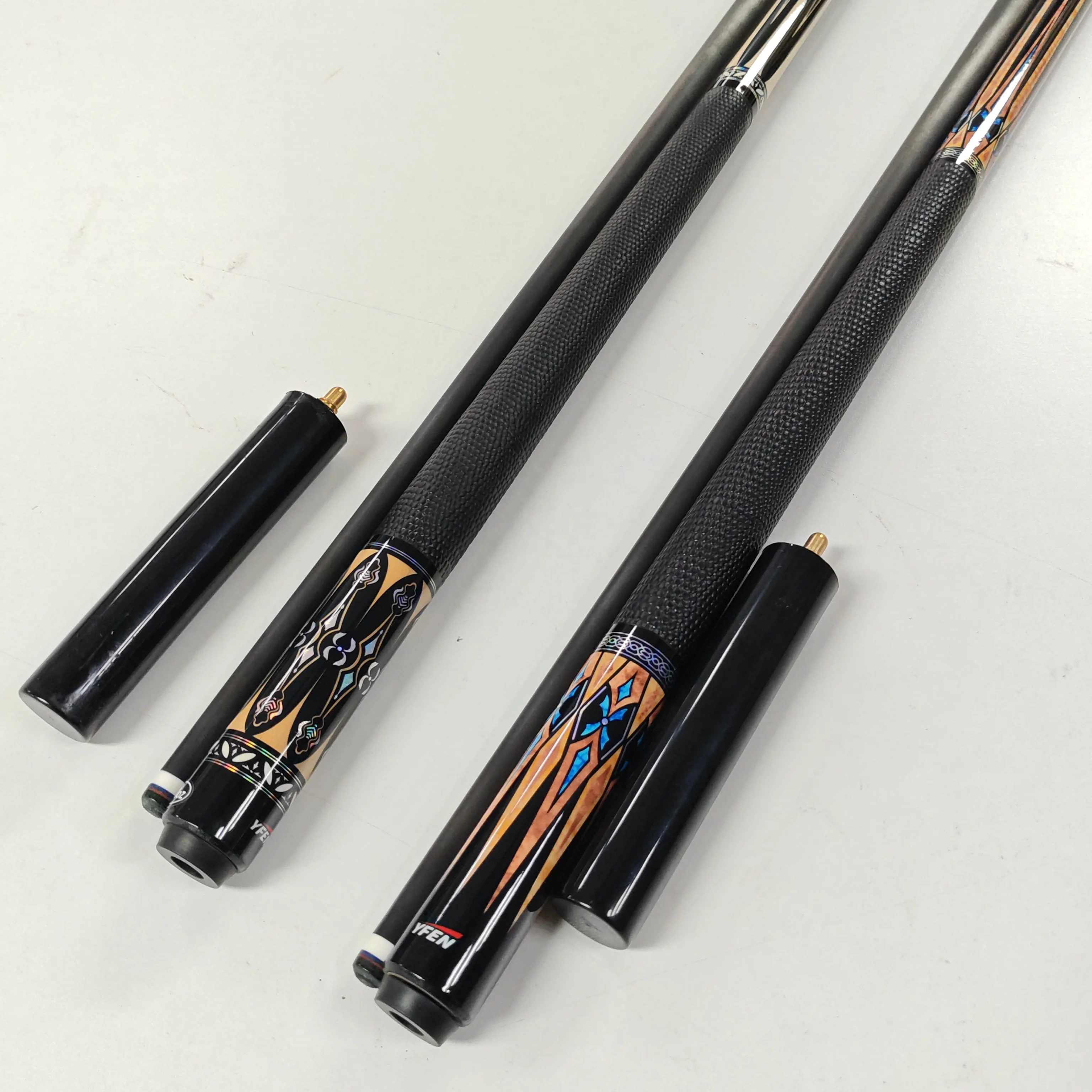 Premium Yfen Billiard Cue - Carbon Fiber Shaft & Maple Butt