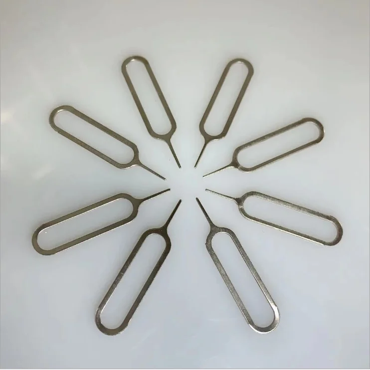 OEM SIM Card Eject Tool Needle Pin for All Phones Retrieve SIM Card Tray Push Eject Pin Tool Steel Custom Shape 5000pcs ISO9001