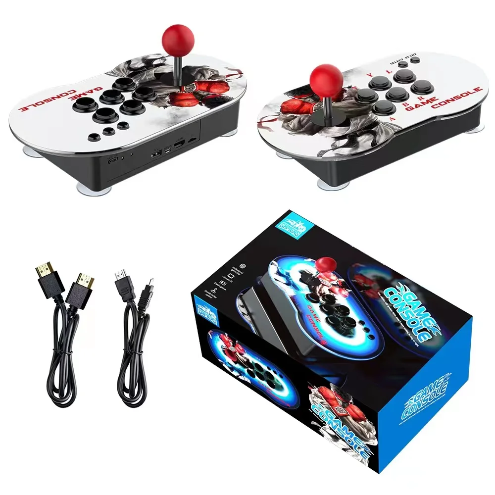 New M9 Dual Joystick Game Console Two-player HD TV Colorful 4K Arcade Game Joystick Handheld Game Stick