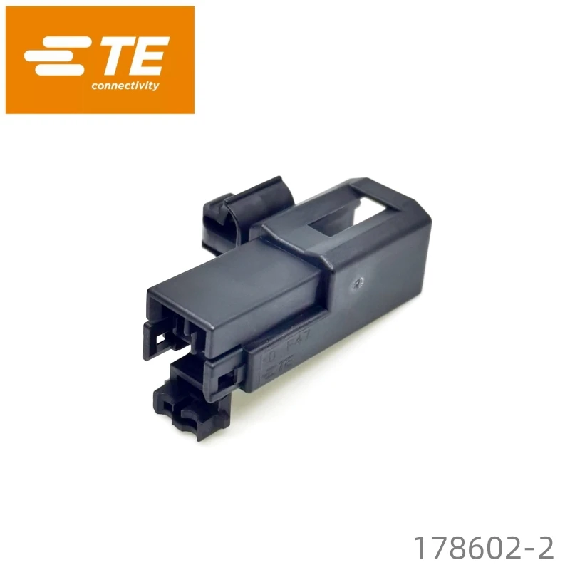 Original Multilock Connector TE 178602-2 AMP 2 Pin Black Panel Mount Male Housing