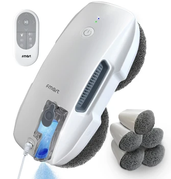 Fmart Smart Window Cleaning Robot with 2.4G Remote Control for Residential Windows