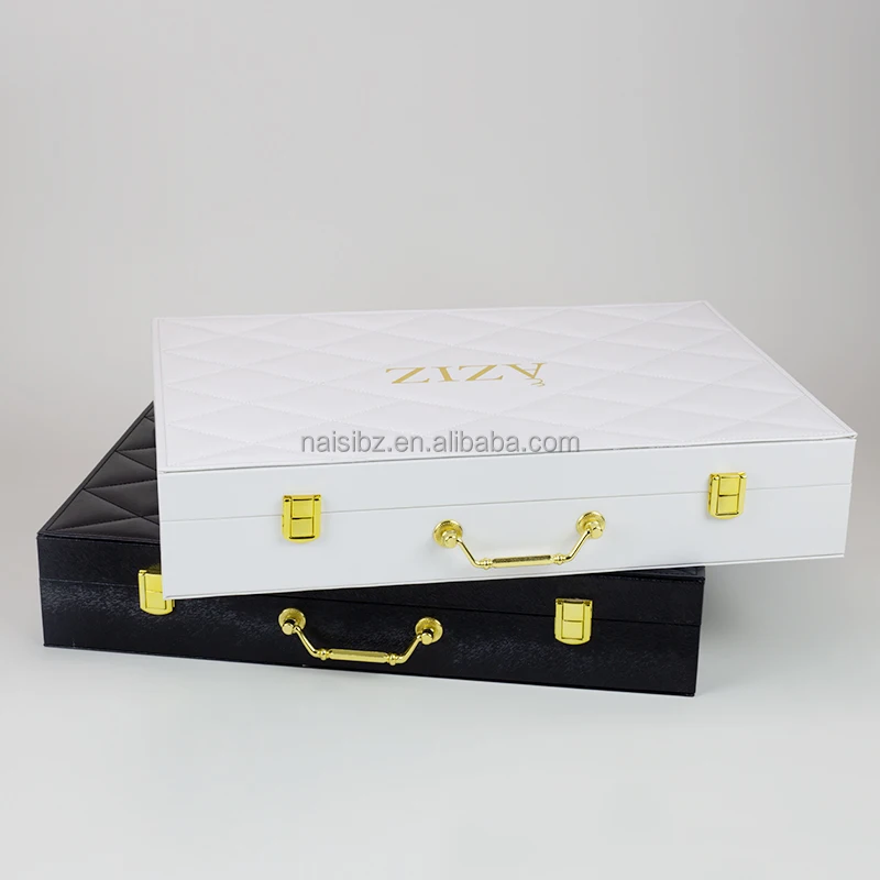 In Stock Leather Gift Trunk Briefcase Suitcase Storage Boxes Cosmetic ...