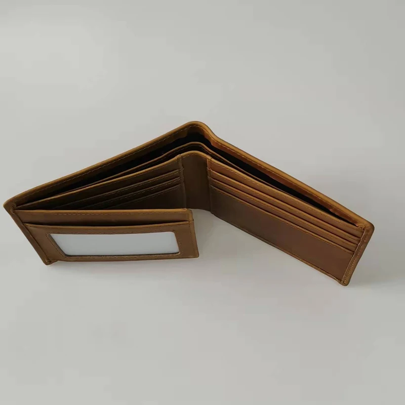 Vintage Genuine Leather Rfid Blocking Slim Men's Wallet