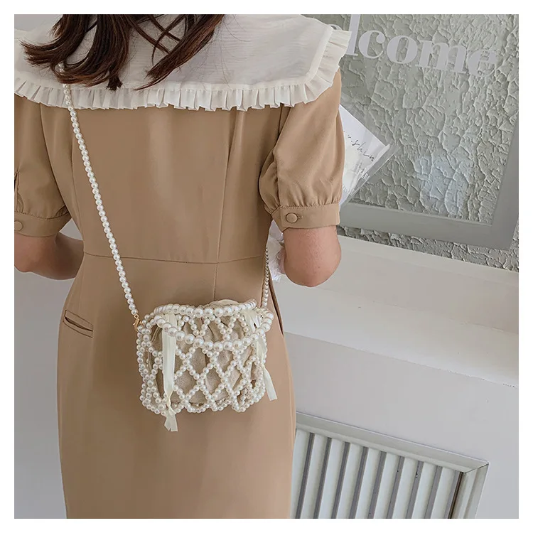 2025 New Summer Handmade Pearl Crossbody Design Party Bags