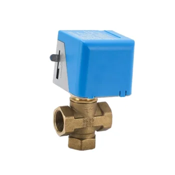 3/4" VA7010 Adapter Electric Three-way Valve Fan Coil air Conditioning Electromagnetic Three-way Valve