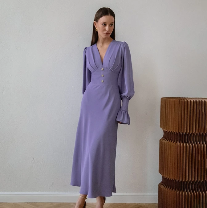 sachin and babi light blue dress Minimalist Women's Chiffon Dress