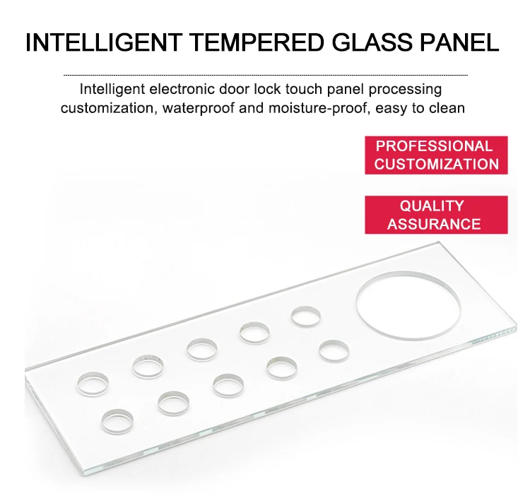 Intelligent electronic door lock touch screen processing custom waterproof and moisture-proof door lock touch screen