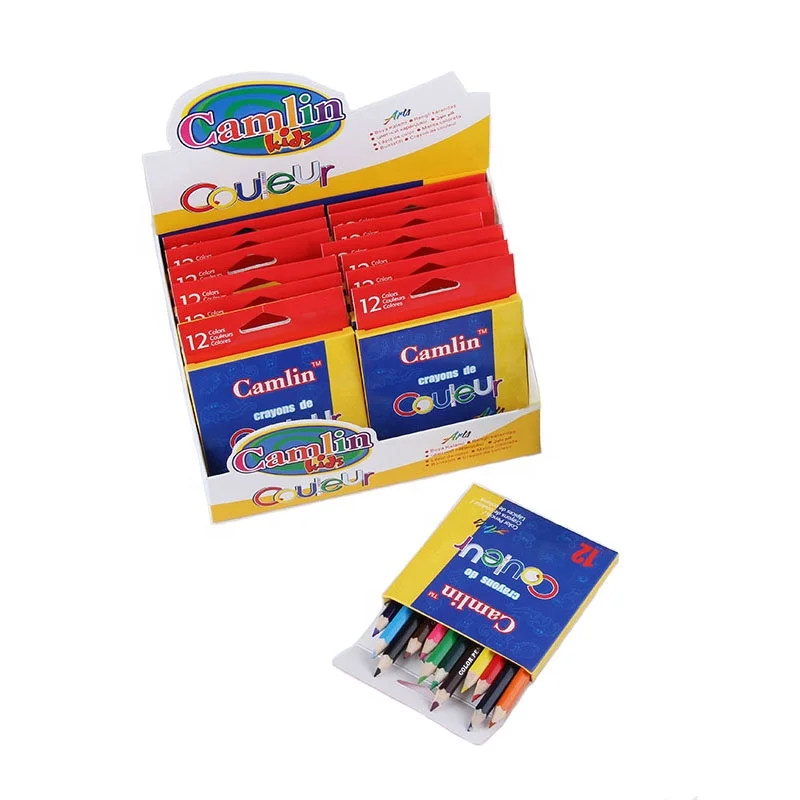 24 Color Pencils Packed in Box Lead Diameter 3.0mm OEM Brand Wooden