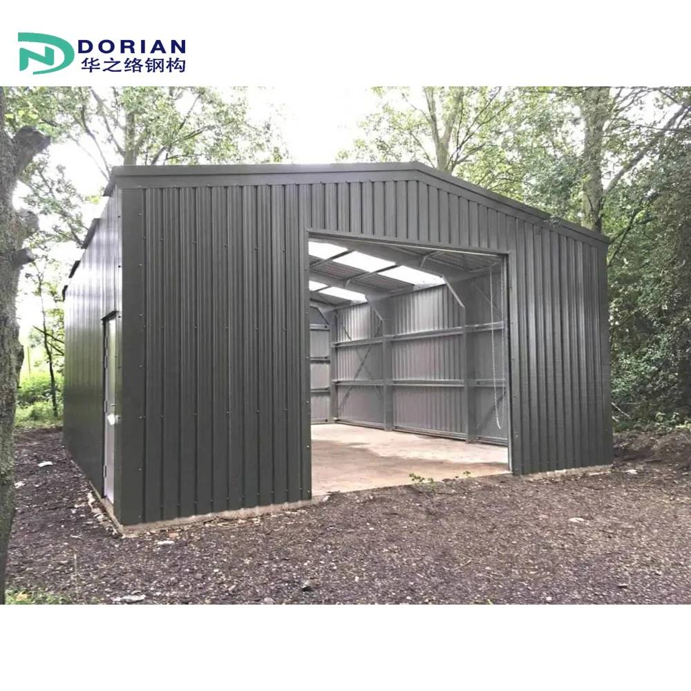 Modern Steel Structure Metal Prefabricated Garage Shed Storage Building for Trucks