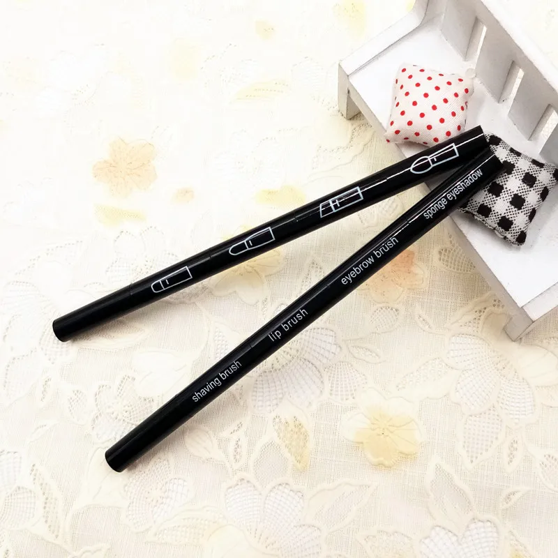Multi Function Face Makeup Brush Stackable 4 in 1 Small Brush Shaving Lip Eyebrow Sponge Eyeshadow Brush