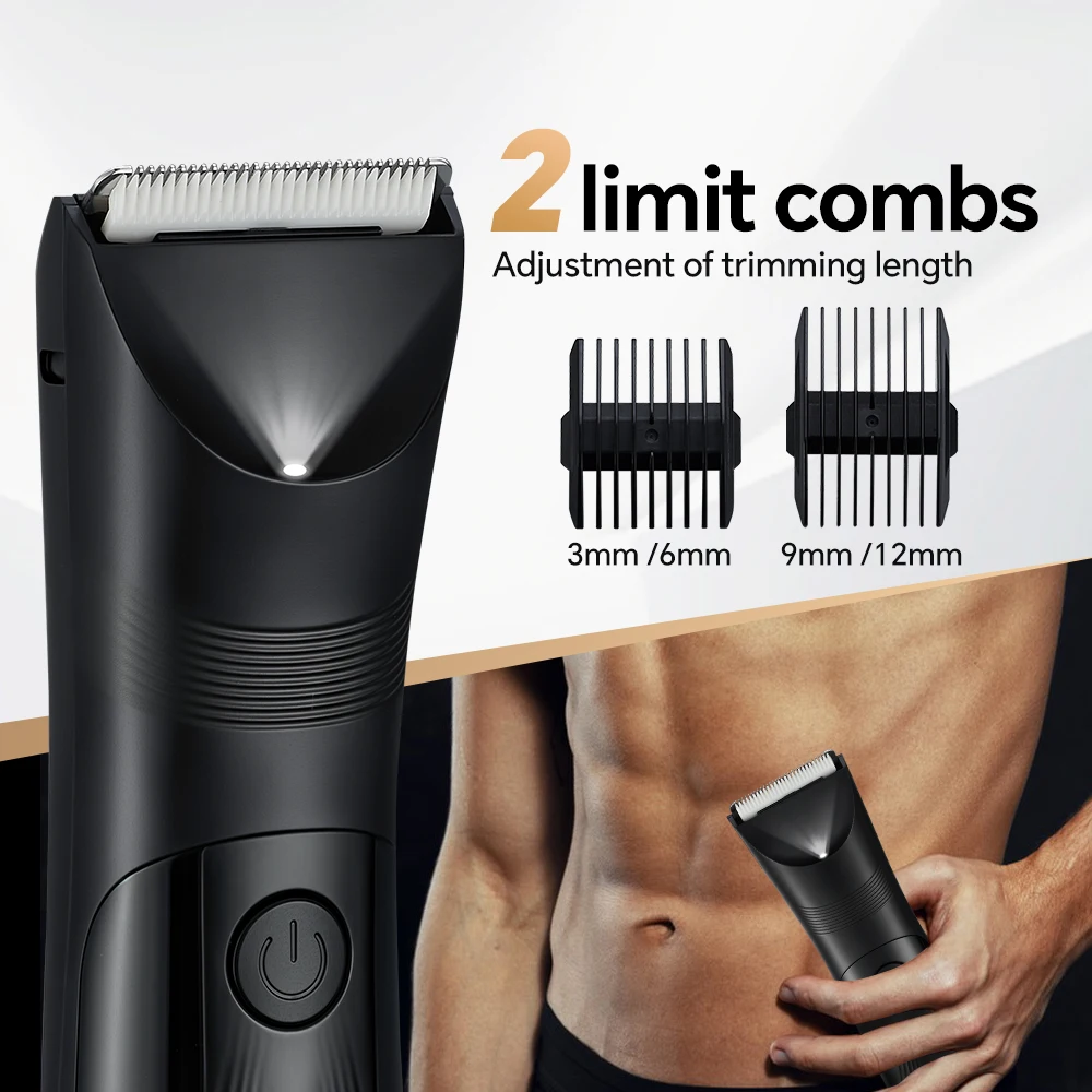Wholesale Professional & Personal Use Men's Body Grooming Kit Epilator Shaver with Ceramic Body Trimmer for Beard Grooming supplier
