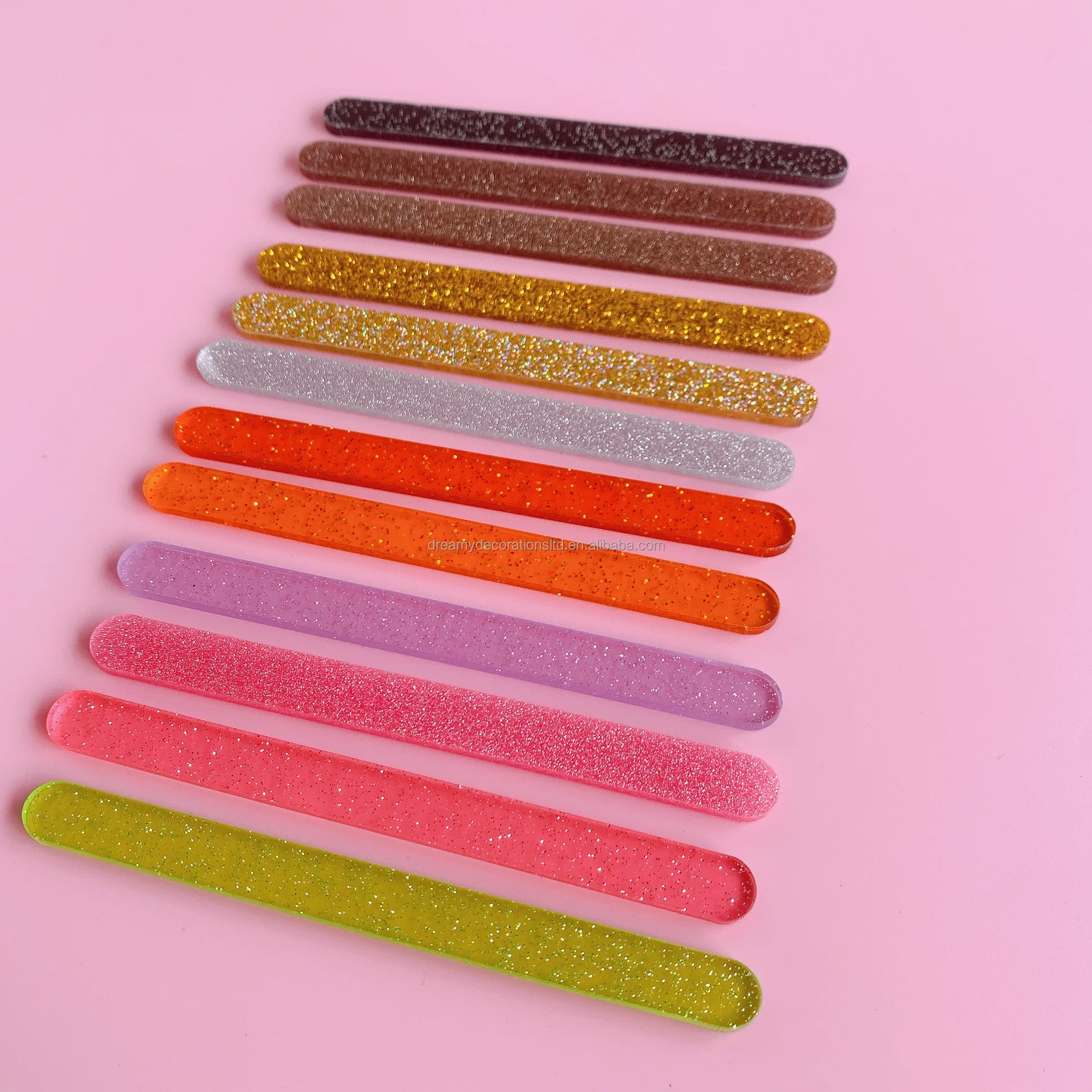 Reusable Acrylic Popsicle Sticks Mirror Popsicle Sticks Mini