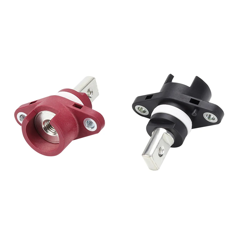 Through Type Copper Battery Terminals Connector Outer Screw Busbar Lug AC DC 50A 100A 150A 200A for New Energy Storage Electric