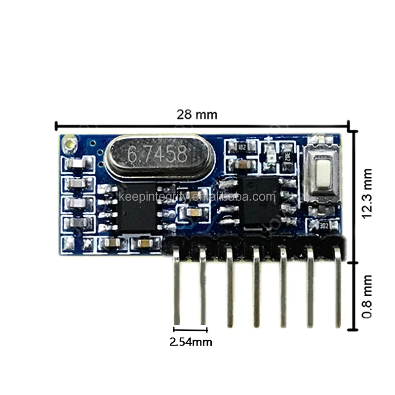 433 MHz Ontvanger En Zender Set Voor Arduino Projecten QIACHIP RX480E Module RF 433mhz Emetteur Et Récepteur 4 Canaux Avec 1527 Code D' apprentissage Draadloze Afstandsbediening