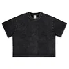 washed black-boxy short wide fit