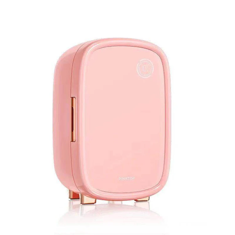 Новый 12л изготовленный на заказ Портативный косметический холодильник для ухода за кожей мини-розовый холодильник