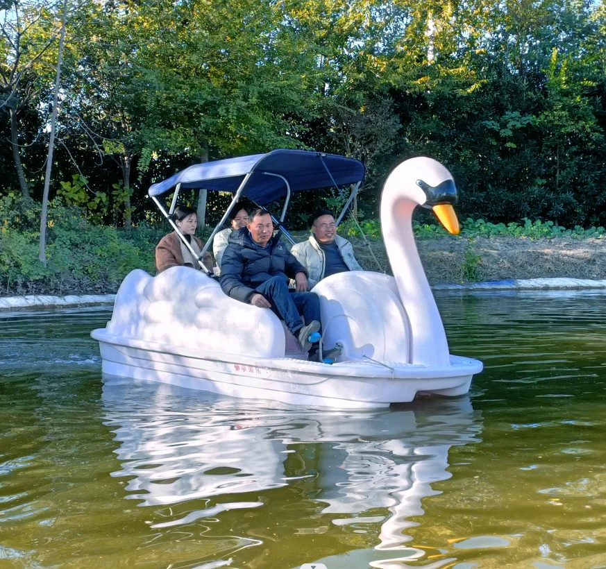 Water Park Animal Theme Swan Flamingo Electric Paddle Boat - Buy Water ...