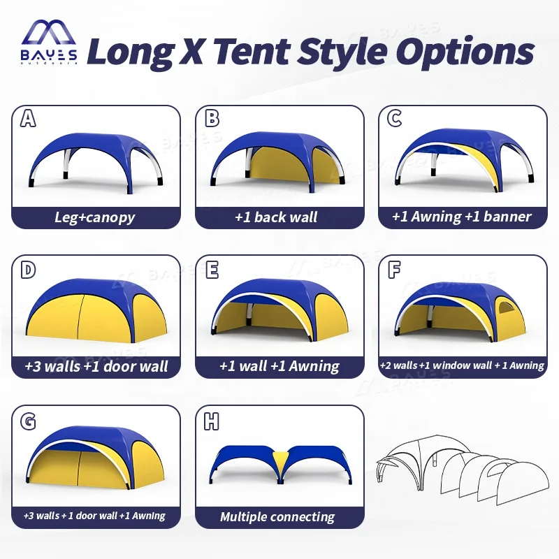 Pvc Tent Inflatable Gazebo Marquees Outdoor Parties Gonflabl Air Dome Canopy Event Inflat Marquees Tent