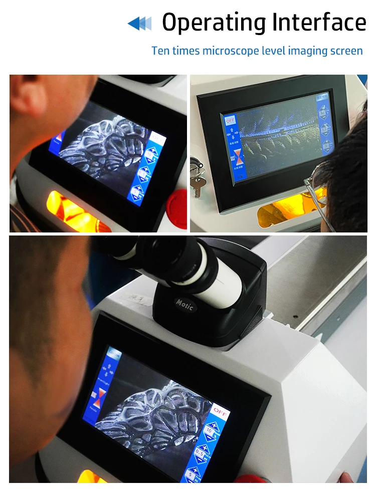 2024 HOT Sell Mini YAG 200W Laser Jewelry Welding Machine with CCD Microscope for Chain Ring Pendant and Jewelry Gold Silver