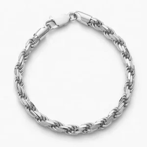 Wholesale Hip Hop Male Bracelet Fashion Bracelet Rope Chain Sterling Silver 925 Jewellery