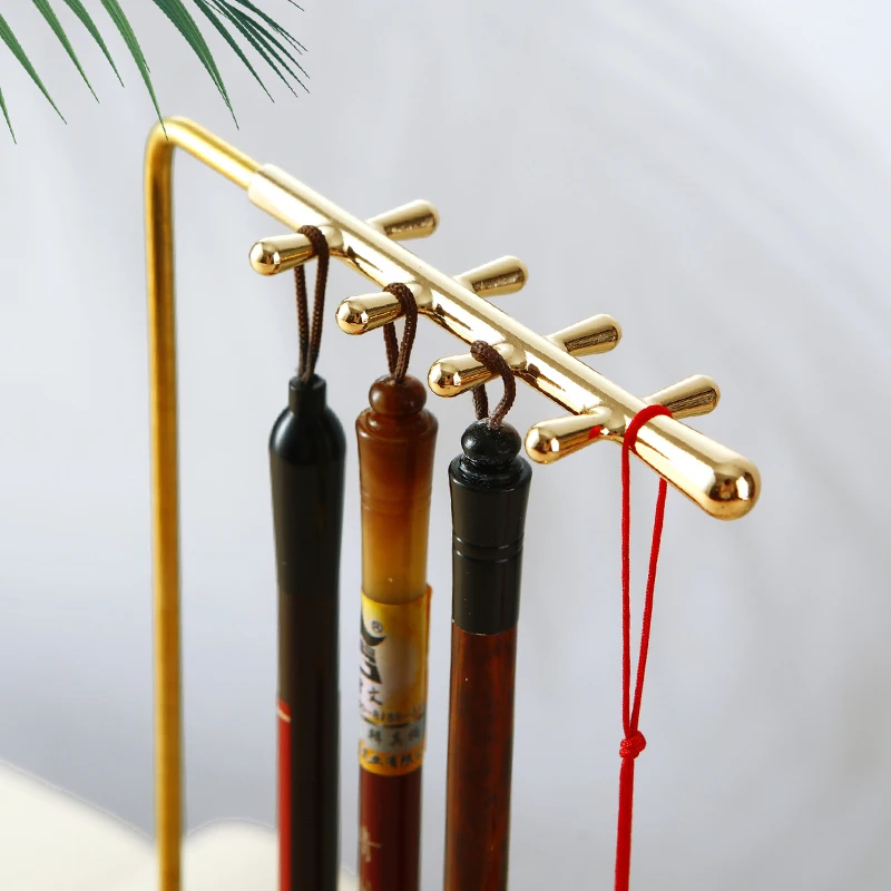 Латунный держатель для кистей каллиграфии с 8 иглами и чернилами