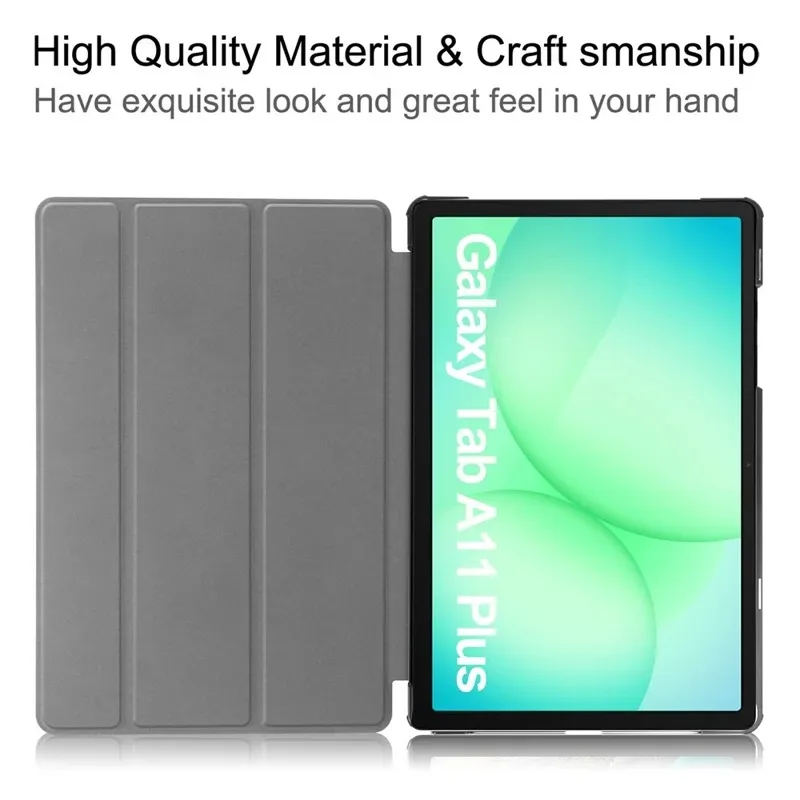 a9 case leather flip stand cover with tri fold function  anti drop protection  customization-3