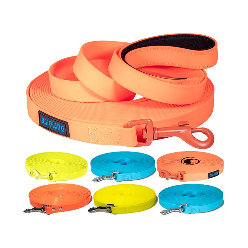 Ls193 Waterproof Soft Wearresistant Pvc Traction Rope With Buckle Pet