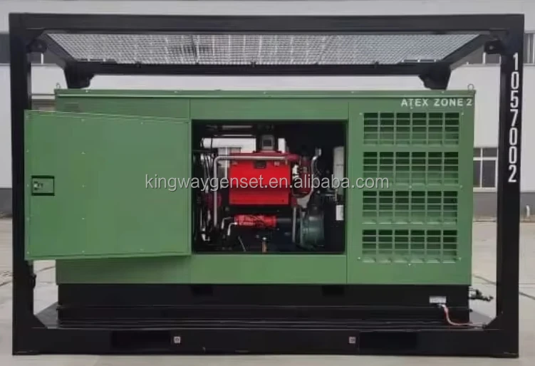 Rigsafe Generator ATEX CE DNV Explosion Proof Generator Zone 1 2 300KVA 10KV Three Phase With Stainless Steel Enclosure Case
