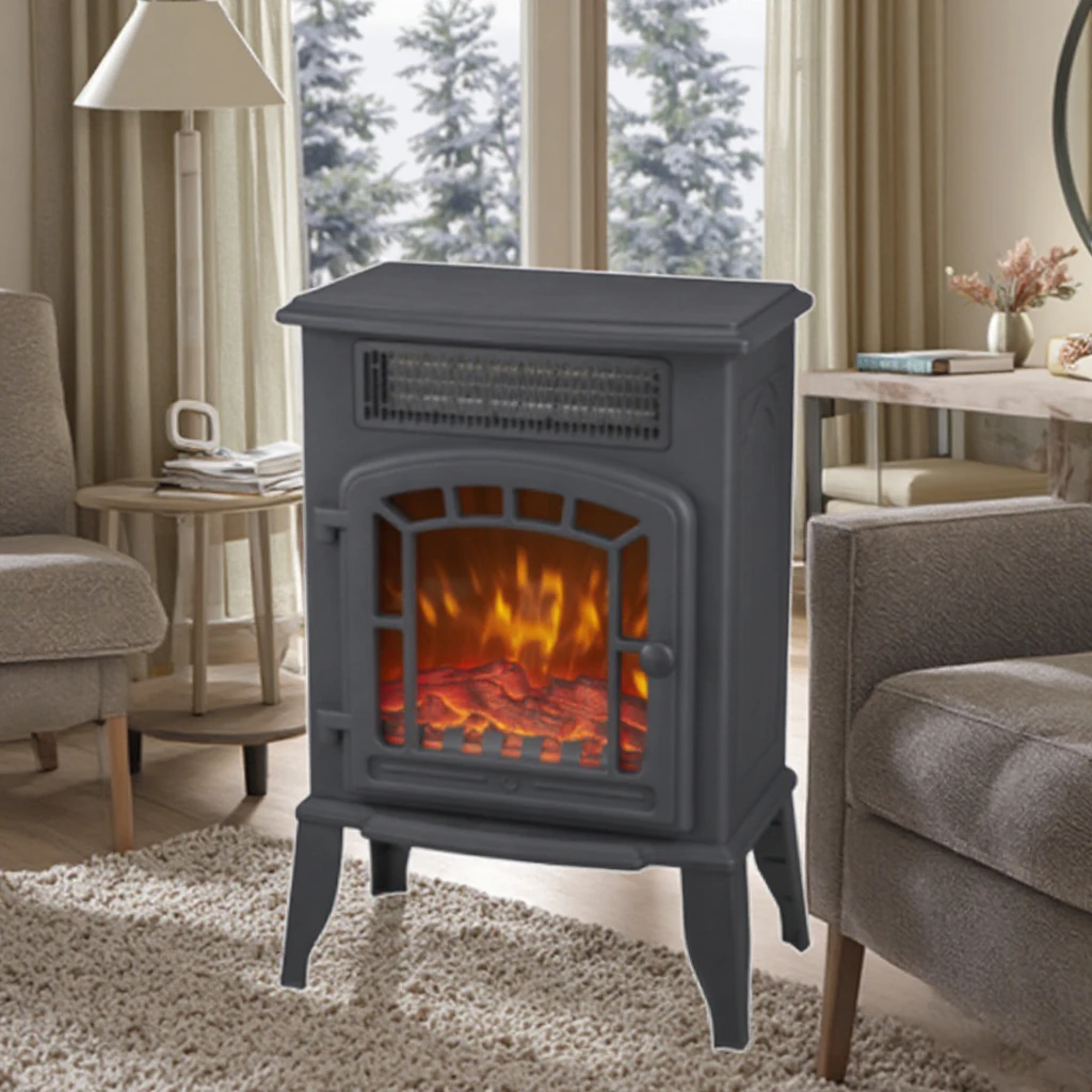 Electric Freestanding Fireplace, 2000W, 2000 W, Plastic - detail 2