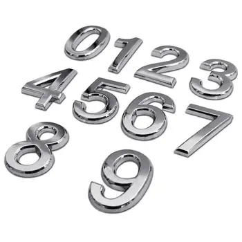 Juanya 3D-Auto-Aufkleber aus Metall, 26 Alphabet, DIY-Buchstaben, Chrom,  Silber, selbstklebend, Symbol für Anhänger-Dekoration für Auto Motorrad