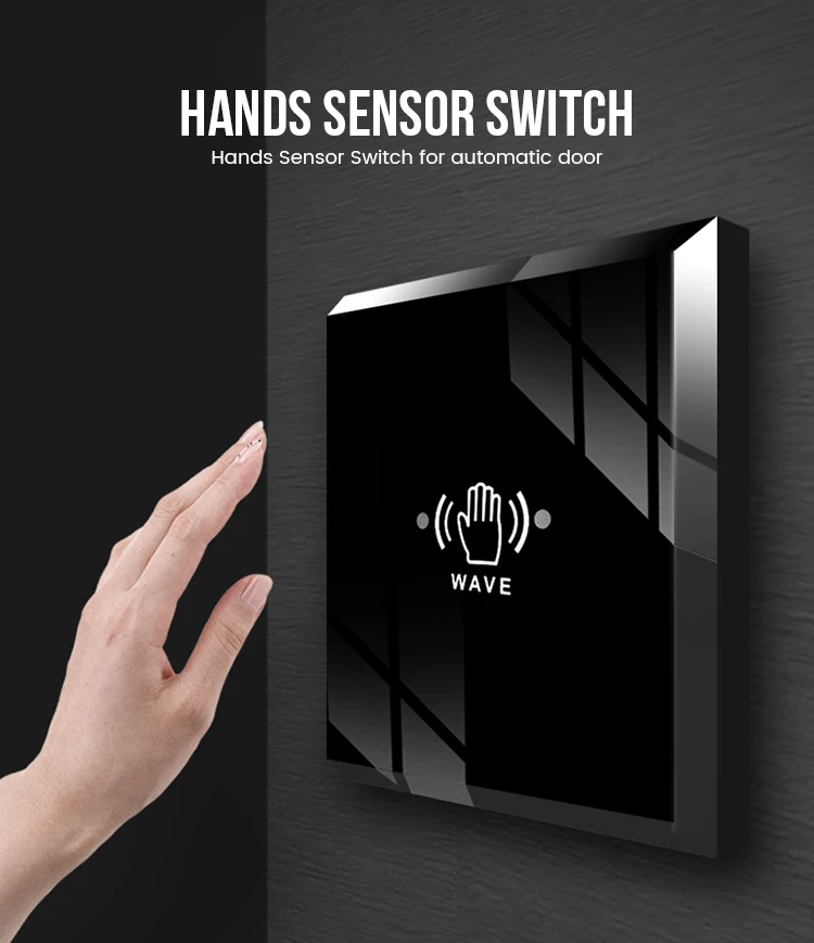 Wired Touchless Switch Touchless Hand Wave Motion Switch Sliding Door Exit Press Button