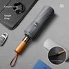 Manche automatique en bois massif à 16 os - gris élégant
