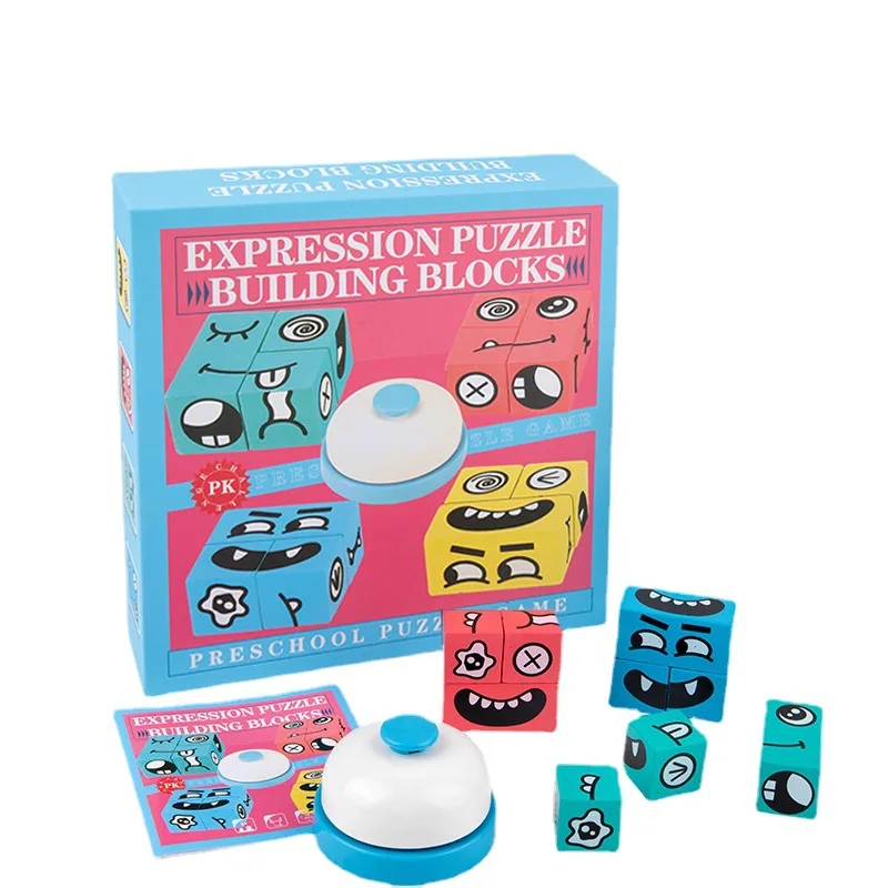 expression puzzle building block