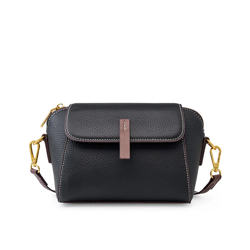 Embossed Logo Crossbody Shoulder Leather Sling Bag Women’s Bags Large Capacity Leather Bags Women Handbags