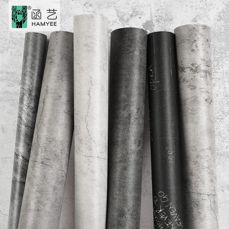 Modern thicken contact paper peel and stick wallpaper waterproof wall paper rolls wallpaper dark grey